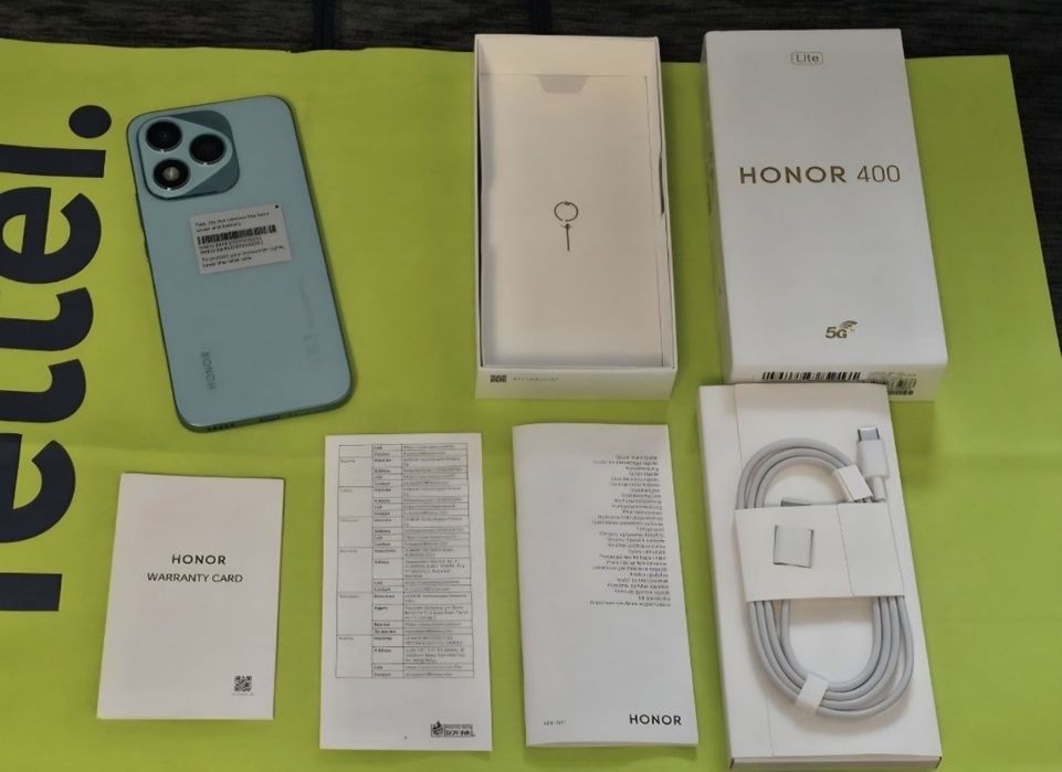 ЧИСТО НОВ Honor 400 Lite Гаранция Yettel 2028г. Green