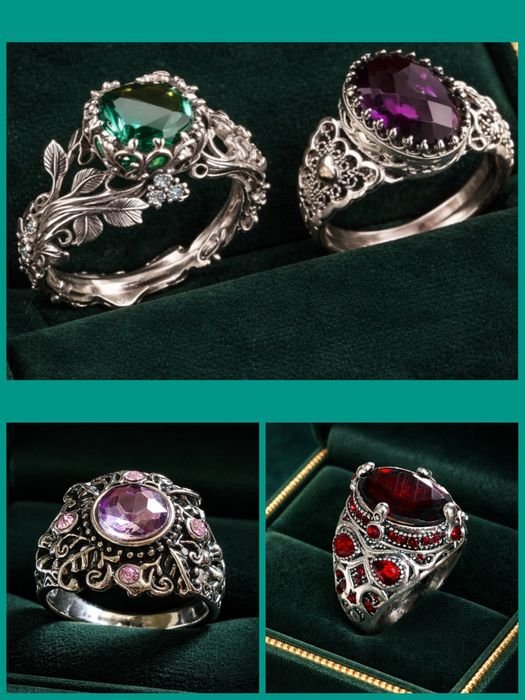 Продам красивые новые серьги и кольца