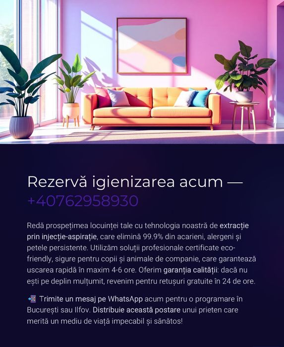 Redă strălucirea locuinței tale