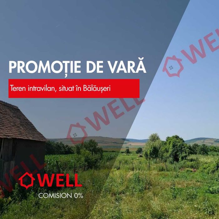 De vânzare teren intravilan situat în Bălăușeri