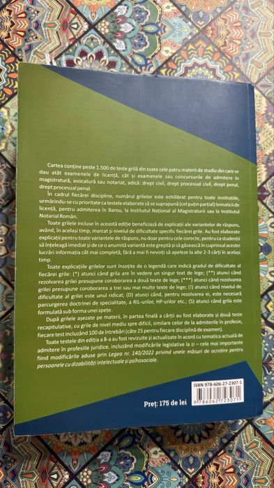 Titu Maiorescu Teste Grila pentru Examenele la Drept