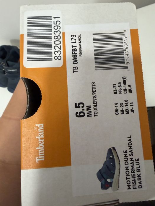 Детски сандали Timberland номер 23