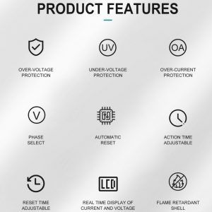 4P фазов селектор със защита от пренапрежение