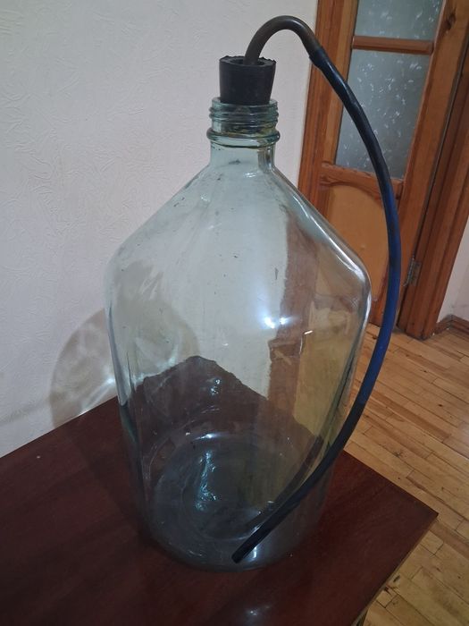 Бутыль стеклянная 20л. с пробкой