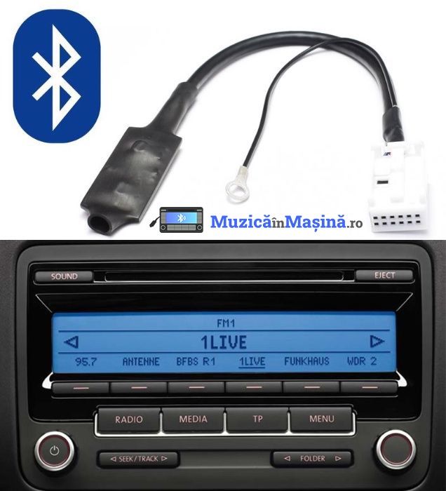 Interfata Adaptor Bluetooth RCD 310 pt Passat, Golf, Touran (nu aux).