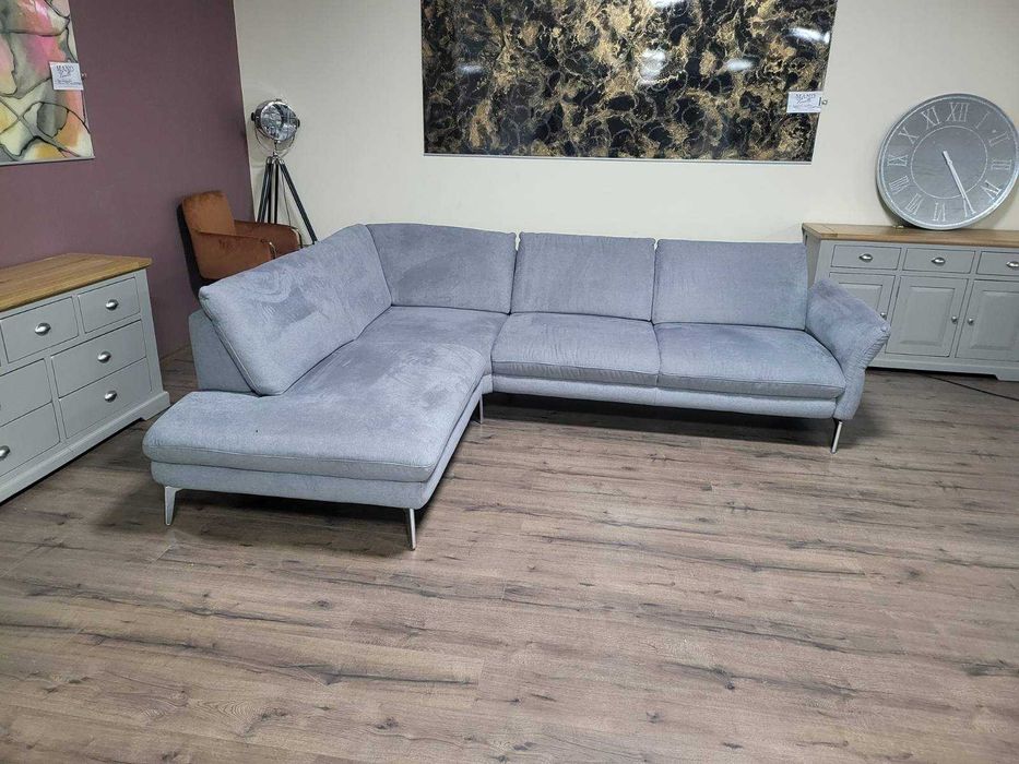 ПРОМОЦИЯ!!! Сив ъглов диван от плат "ZE-EM22011"