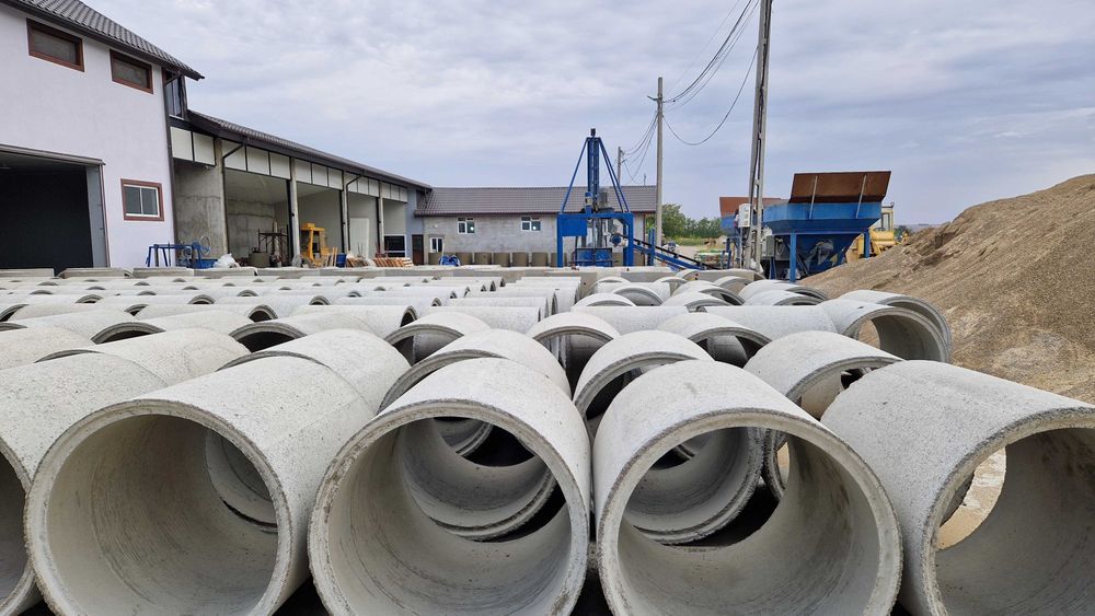 LINIE productie tuburi beton, tuburi canalizare, camine beton