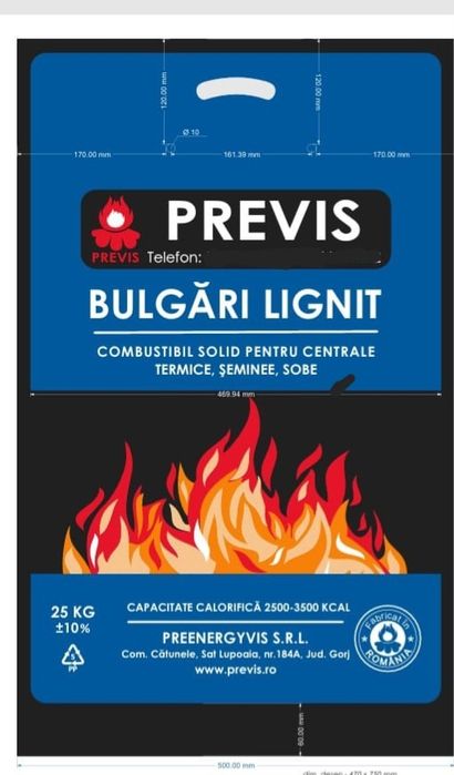 Carbune lignit la sac