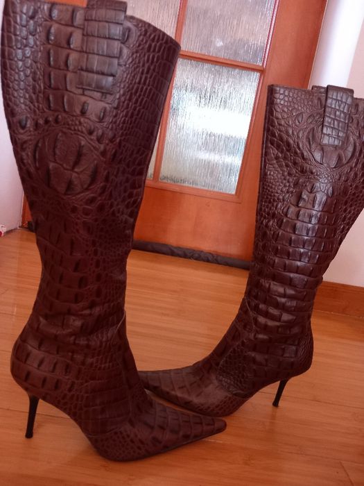 Cizme piele naturala de crocodril
