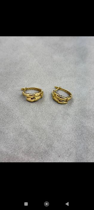 Тилла зирак, Золотые серьги, CARTIER Проба 585,вес 4,11 гр