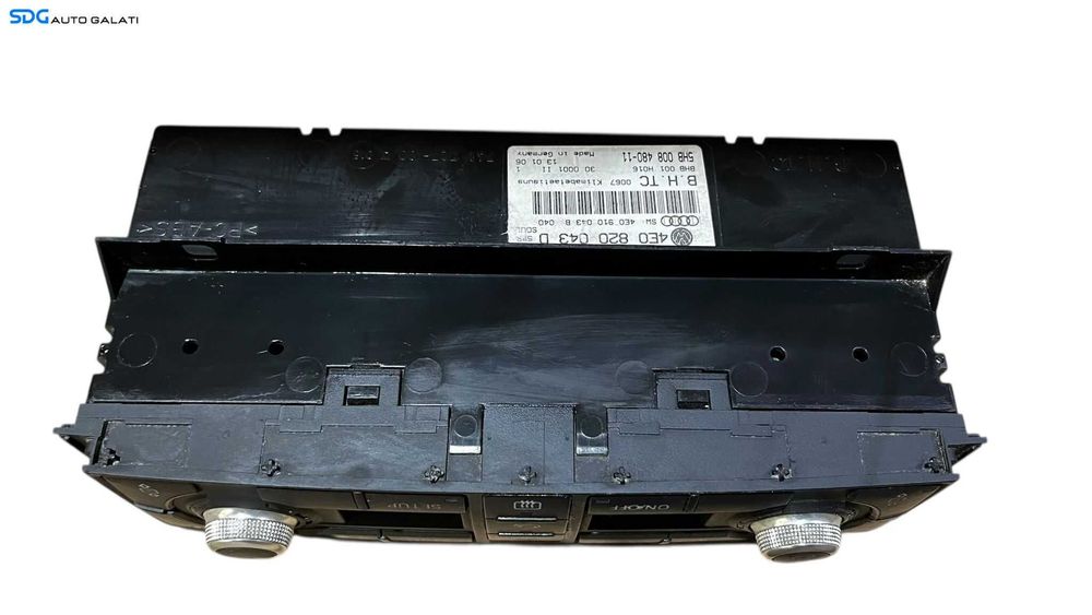 Panou Modul Unitate Comanda AC Aer Conditionat Clima Dublu Climatronic Dual Zone Spate cu Incalzire Scaun Scaune Audi A8 D3 2002 - 2008 Cod 4E0919158A [LC0714]