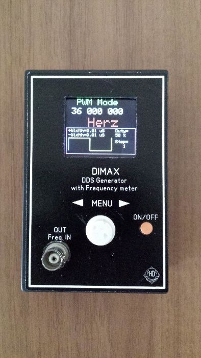 DDS честотен генератор "DIMAX" 0,1Hz-36MHz + честотомер до 160Mhz