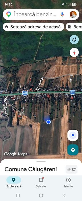 Vând Teren Intravilan, Branistari  1000m2, Deschidere 21,33m