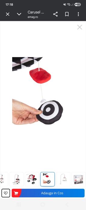 Carusel muzical „Sensory Toys“, Canpol babies NOU