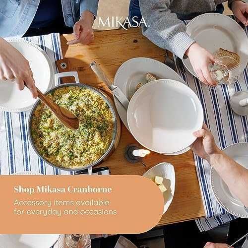 Нов Mikasa Cranborne комплект от 4 броя купи за хранене Подарък дом кухня