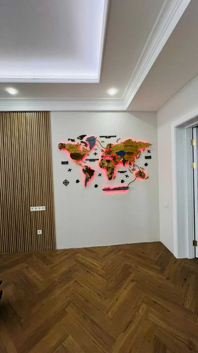 КАРТА МИРА ДЛЯ Интерера Әлем Картасы
