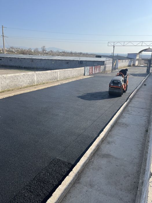 Укладка асфальта. Асфальт.