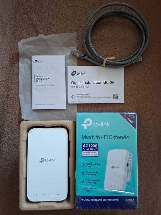 Разширител/Усилвател на обхват Wi-Fi, RE330 AC1200 Mesh Wi-Fi Extender