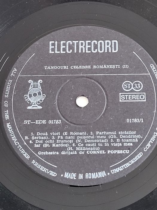 Colectie 3 discuri vinil muzica Tangouri celebre partea II si III, Electrecord Romania