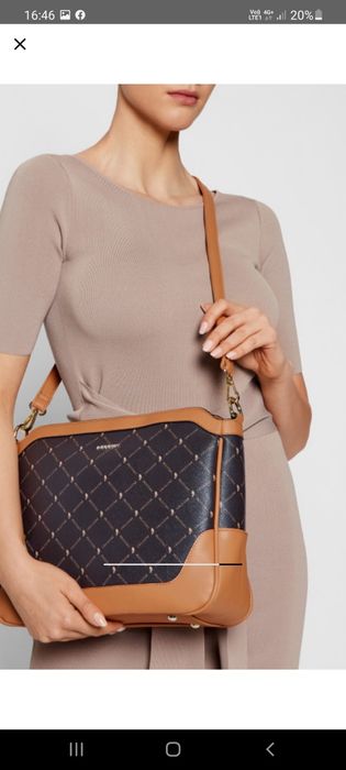 Чанта Guess.. бежова чанта ест.кожа