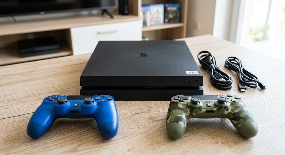 PlayStation 4 1TB+2Джостика,48 игр