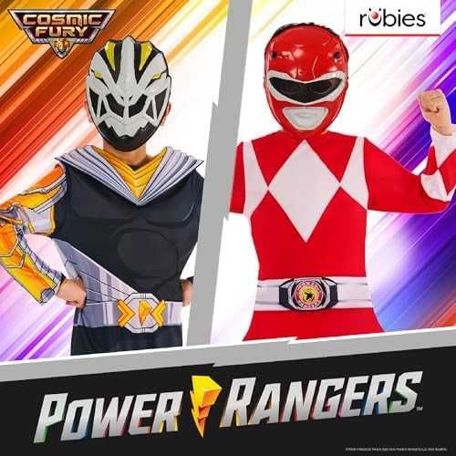 Нов Лицензиран Официален детски костюм Червен Рейнджър Power Rangers
