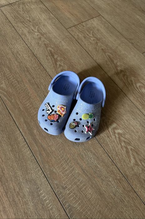 Crocs с глитером на девочку