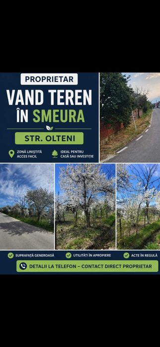 Teren intravilan 800mp, Str. OLTENI