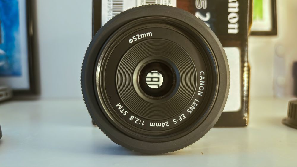 Canon EF-S 24mm f2.8 + filtru Rise (UK) CPL 52mm