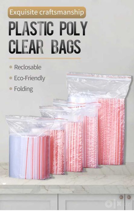 Zip qulf, Doypack plastik qoplar, 10×15 sm, 100 dona