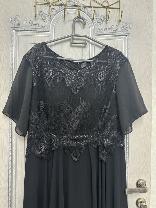 вечерние платья длинный черный