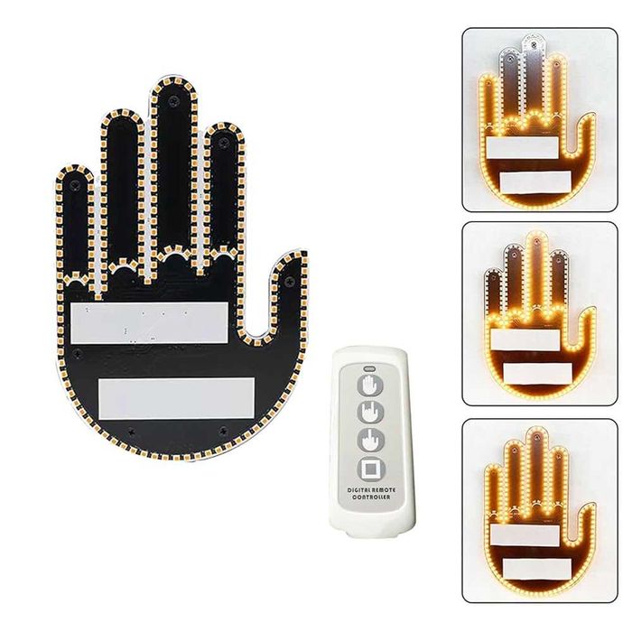 LED сигнална табела Ръка с дисанционно - Светлинен контрол на жестове