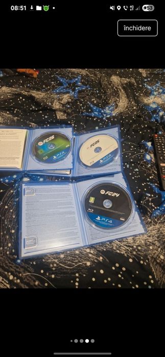 Ps 4, cu 2 manete și 3 jocuri