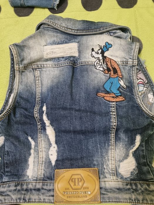 Дамски дънков елек