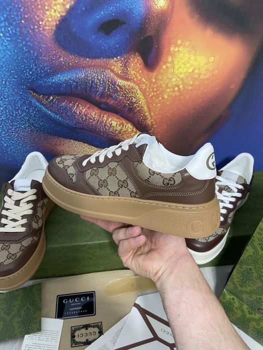 Adidasi Gucci GG piele naturala 100% Full Box colectie noua