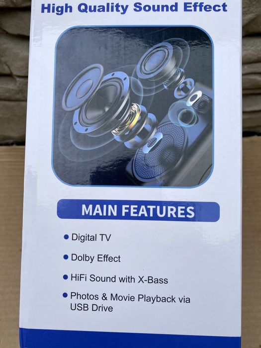 Мини преносим телевизор, 7 инча, Candy TV DVB-T2 + FM