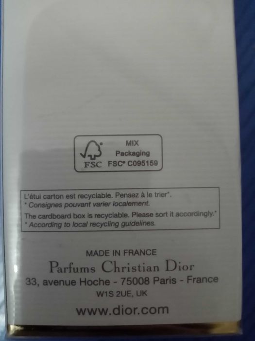 Духи J’ADORE DIOR оригинал из США  (Eau de Parfum Infinissime)