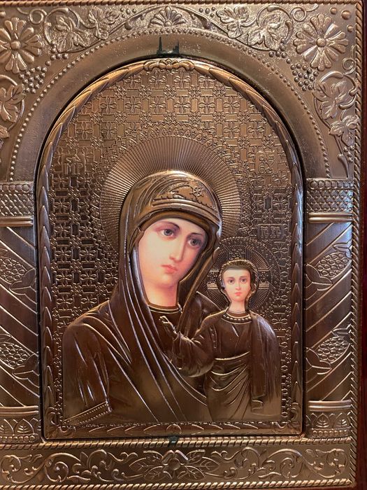 icoana veche deosebita icoana maica domnului dim 24x27 icoana veche