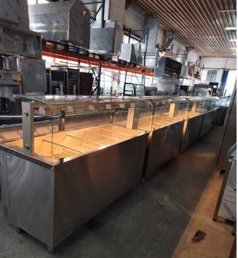 Linie autoservire Inomak second / Vitrina calda bain marie horeca