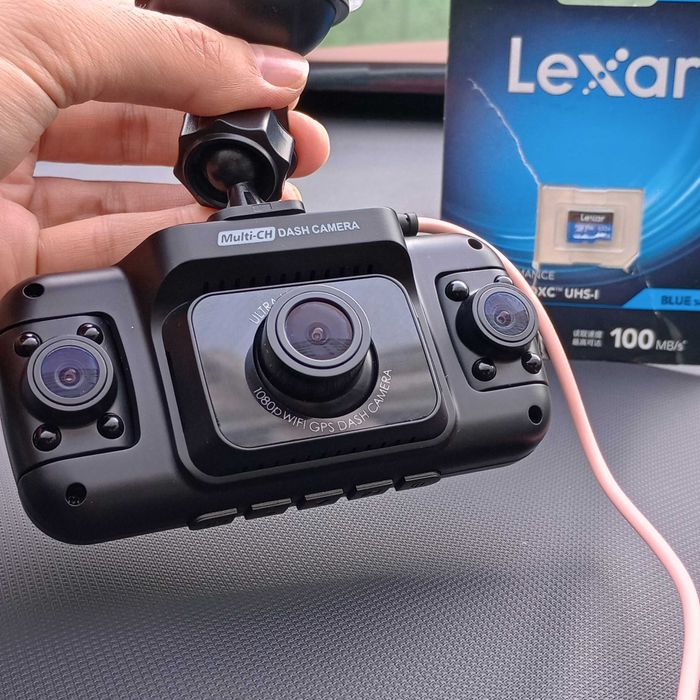 Видеорегистратор 3 камеры 360° Из Америки! WI-Fi GPS Приложение США