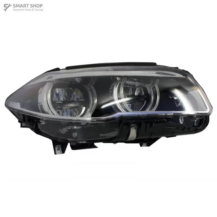 Faruri Full LED BMW F10 F11 5 Seria (2011-2013) Angel Eyes