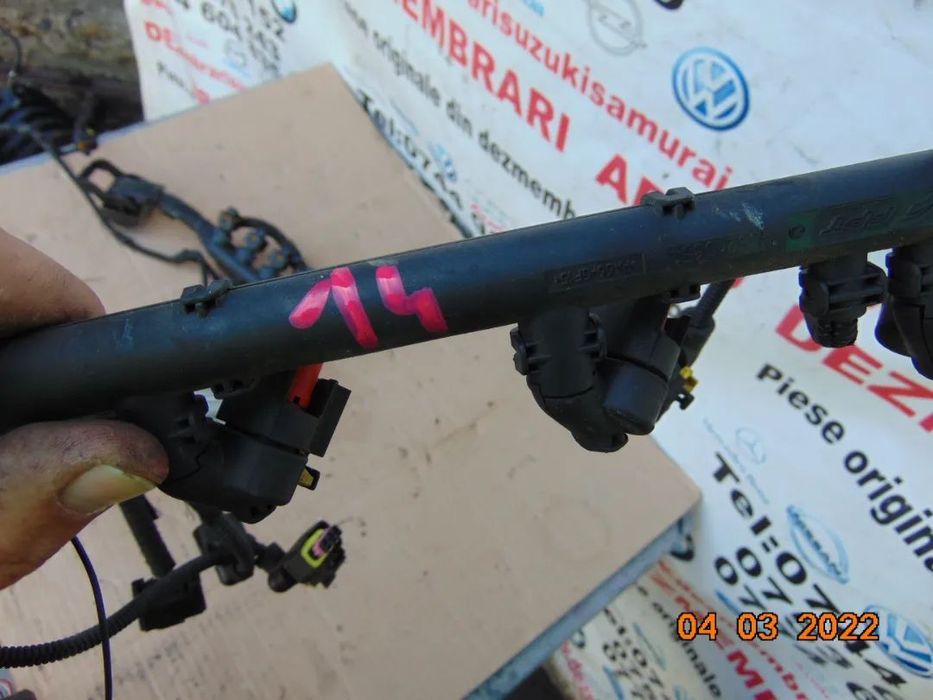 Rampa cu injectoare Fiat 1.4 benzina fiat 500 500c 500l 500x tipo doblo punto evo grande punto Alfa