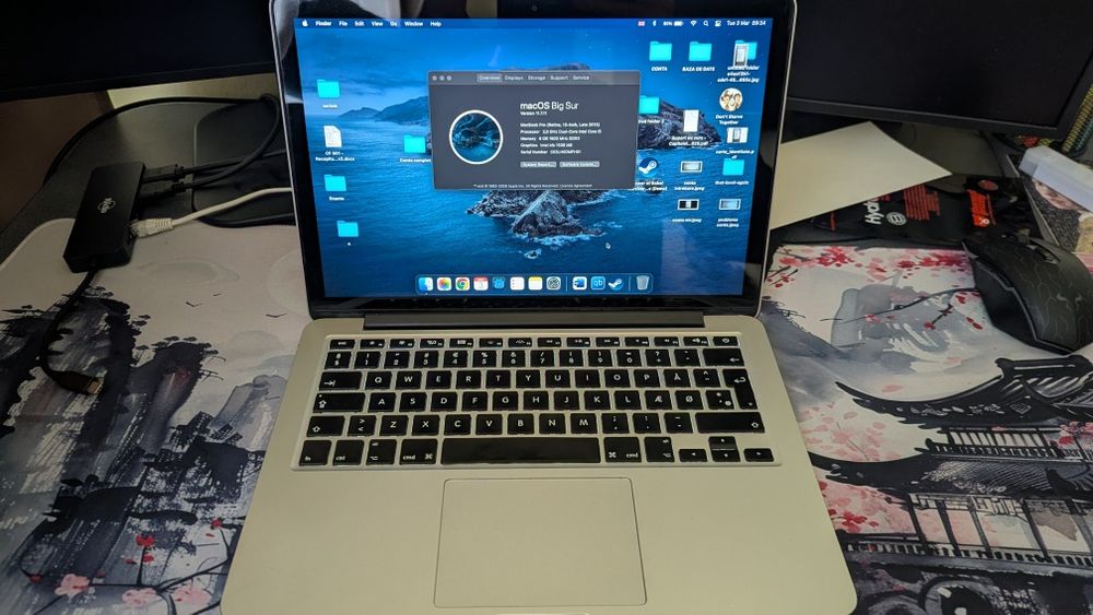 MacBook Pro Late 2013 Retina Iris, Intel Core i5, 8Gb rami, SSD 512Gb,