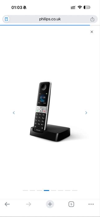 Домашный телефон Радиотелефон Philips D630 philips D6301B/38