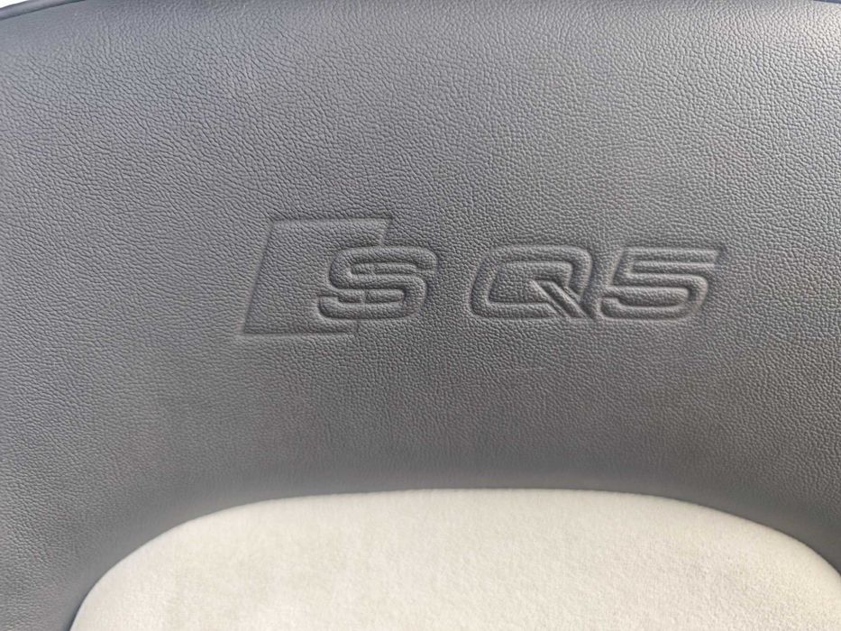 Кожен салон Audi SQ5 Q5 черна кожа и сива алкантара подгрев и Ел N805