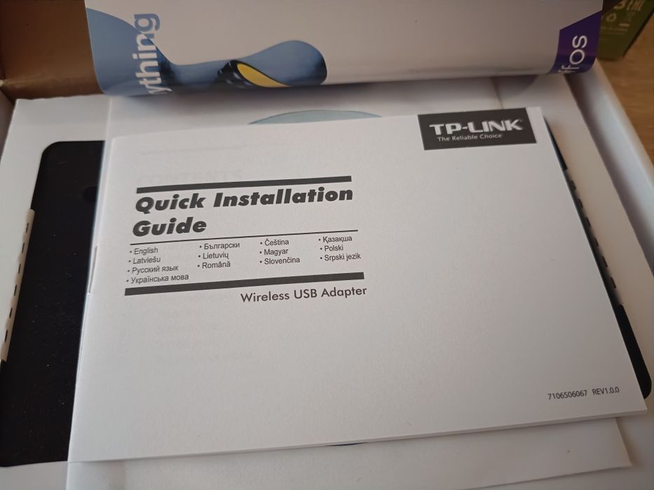 Безжичен адаптер TP-Link - TL-WN722N, бял