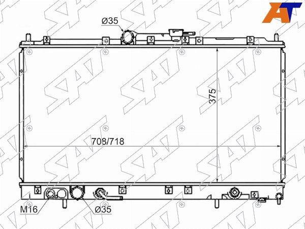 Радиатор Mitsubishi Galant