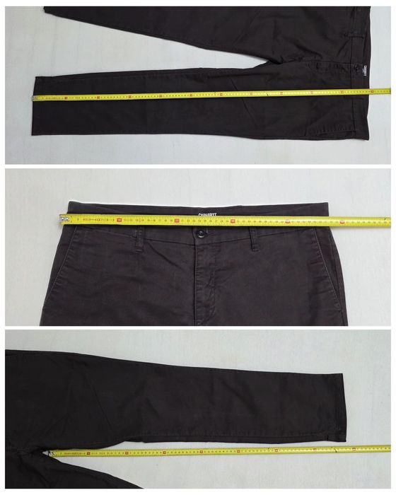 Pantaloni chino Carhartt WIP Sid Slim Tapered- Cypress Rinsed, 36 × 34