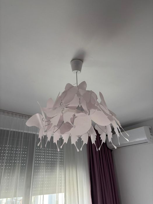 Lustră pentru copii FARFALLA 1xE27/60W/230V roz