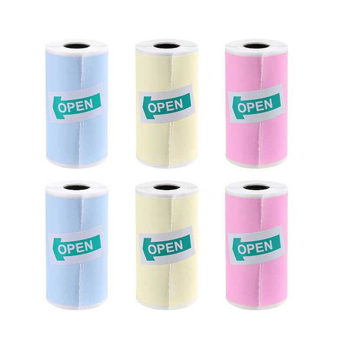 Термохартия за мини принтер Mercado Trade, Лепяща, 3бр. комплект